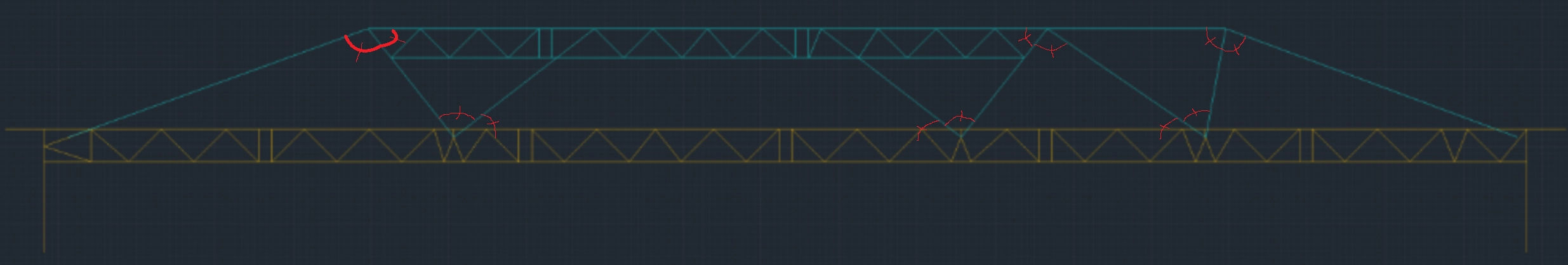 The designed trussing which incorporates the similar trussing angles described in the paper